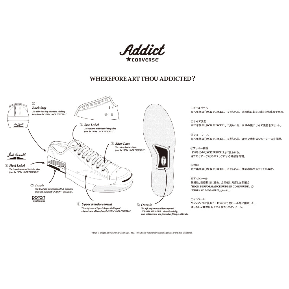 CONVERSE ADDICT - JACK PURCELL® CANVAS MID