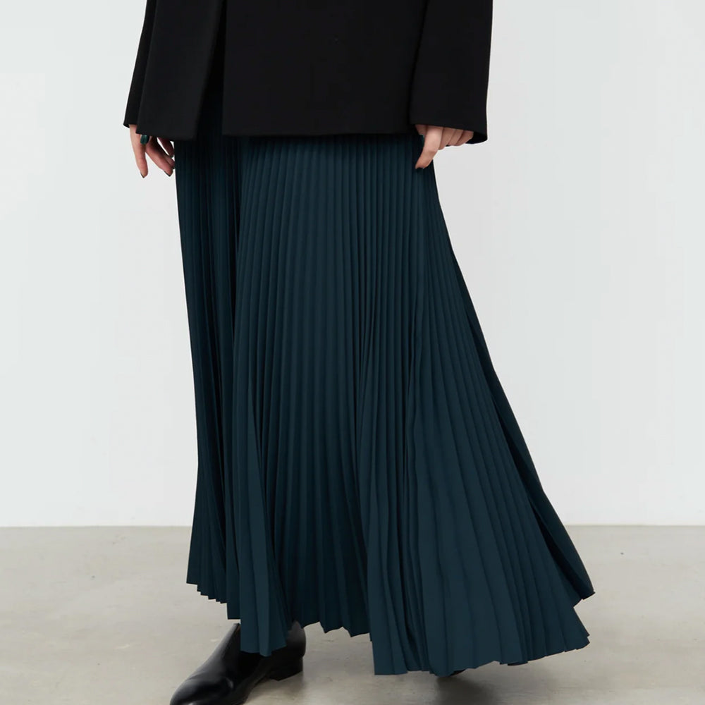 Graphpaper - SATIN PLEATS SKIRT (COLLECTION)