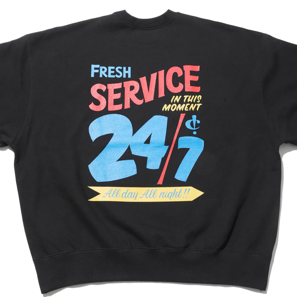 Fresh Service - CORPORATE PRINTED CREW NECK SWEAT All Day All Night