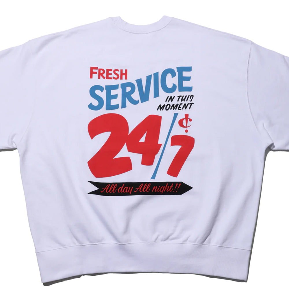 Fresh Service - CORPORATE PRINTED CREW NECK SWEAT All Day All Night