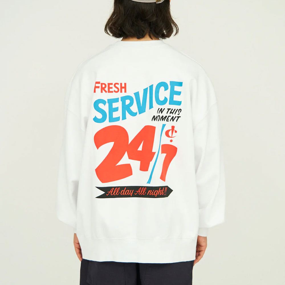 Fresh Service - CORPORATE PRINTED CREW NECK SWEAT All Day All Night
