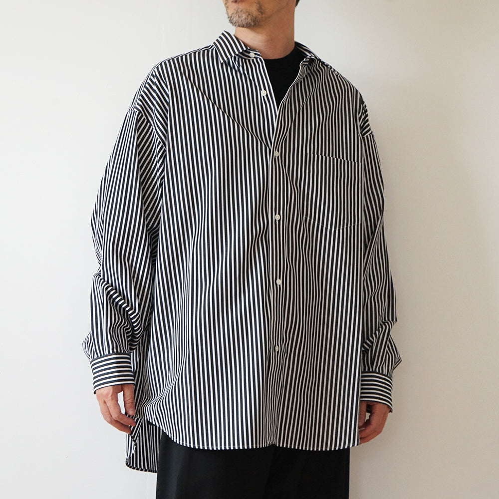 Graphpaper - High Count Regular Collar Round Cut Oversized Shirt