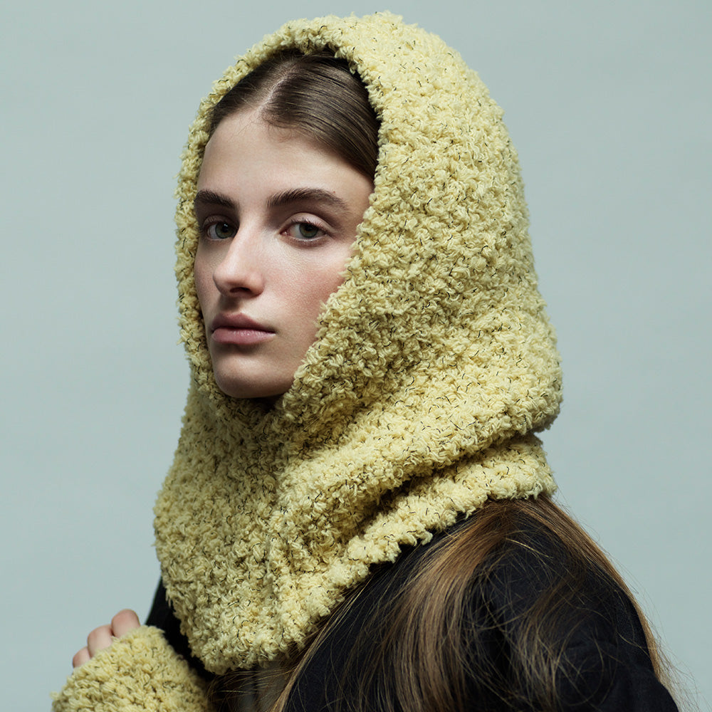 KIJIMA TAKAYUKI - FUR KNIT BALACLAVA