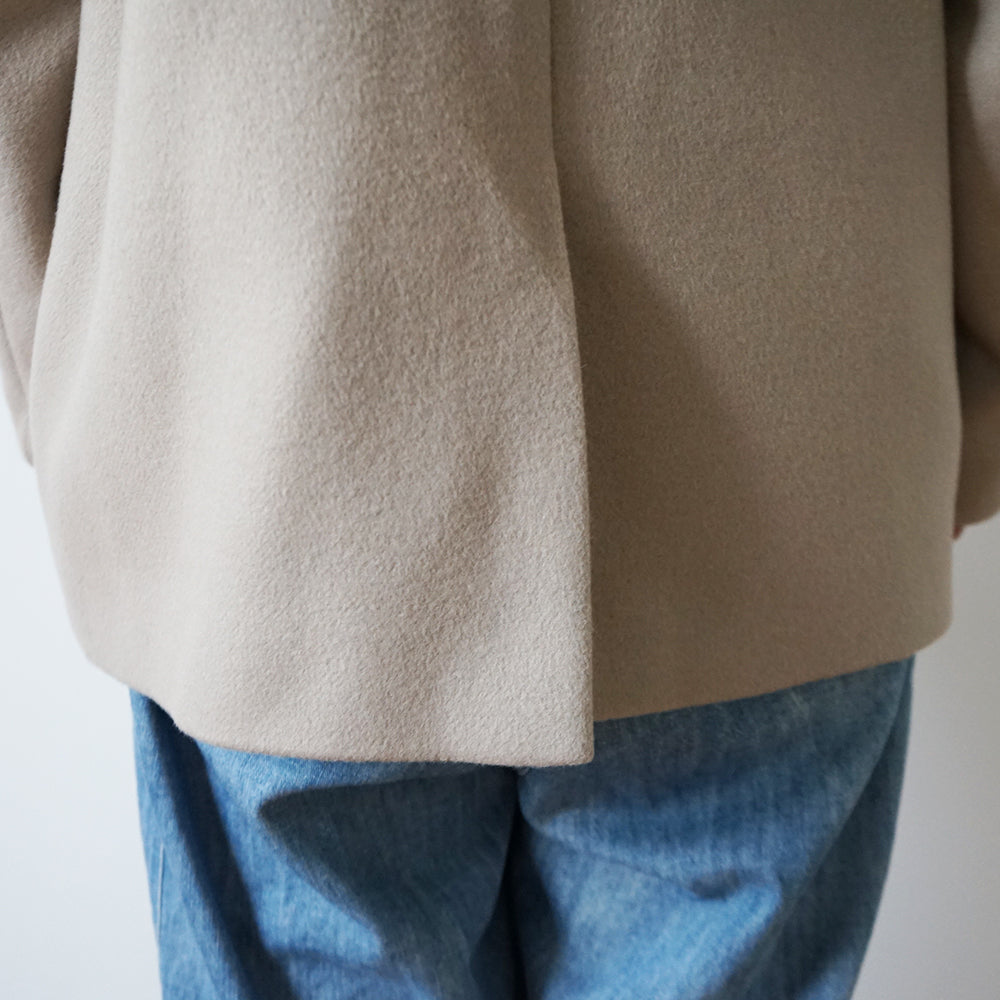 Graphpaper - Light Melton Shawl Collar Coat