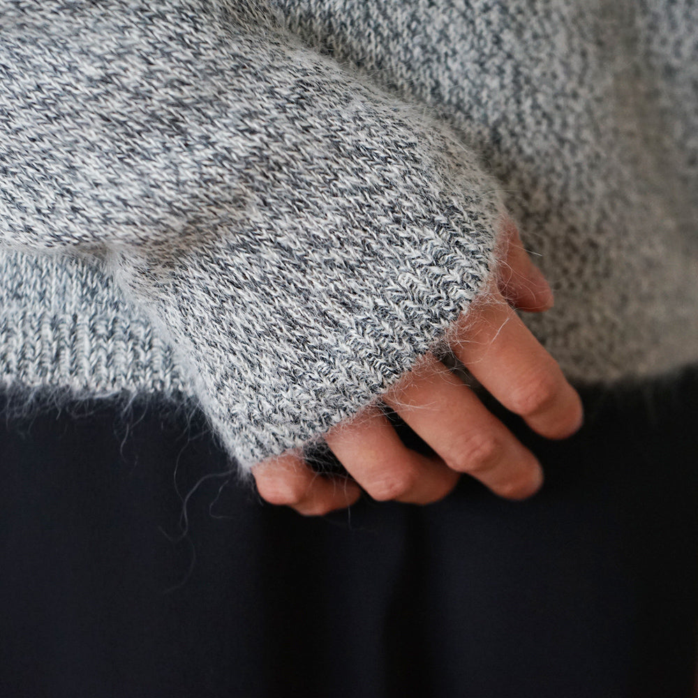 ATON - SILK ALPACA CREWNECK SWEATER