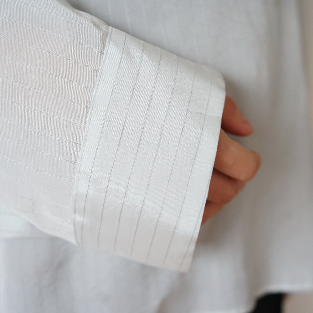 Graphpaper - Cupro Stripe Skipper Blouse