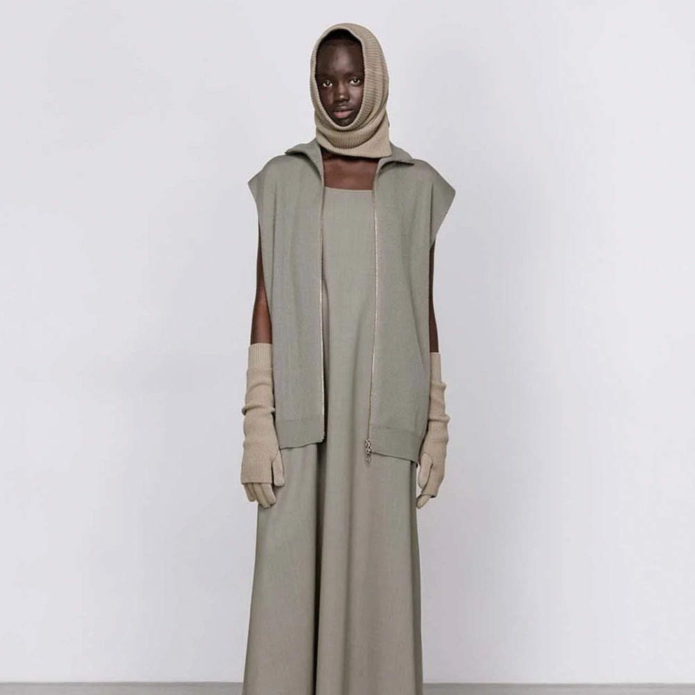 Graphpaper - Mercerized Fine Wool Knit Layered Gloves