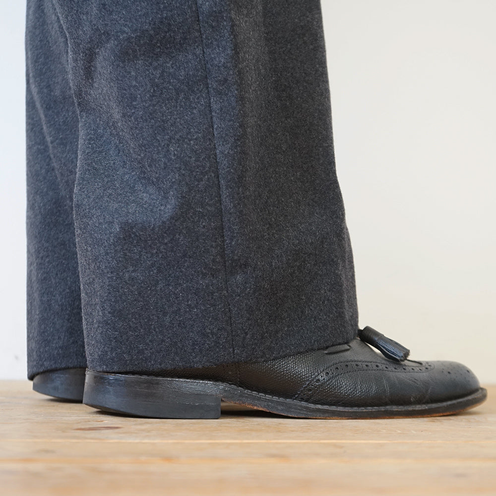 A.PRESSE - Wool Flannel Wide Trousers