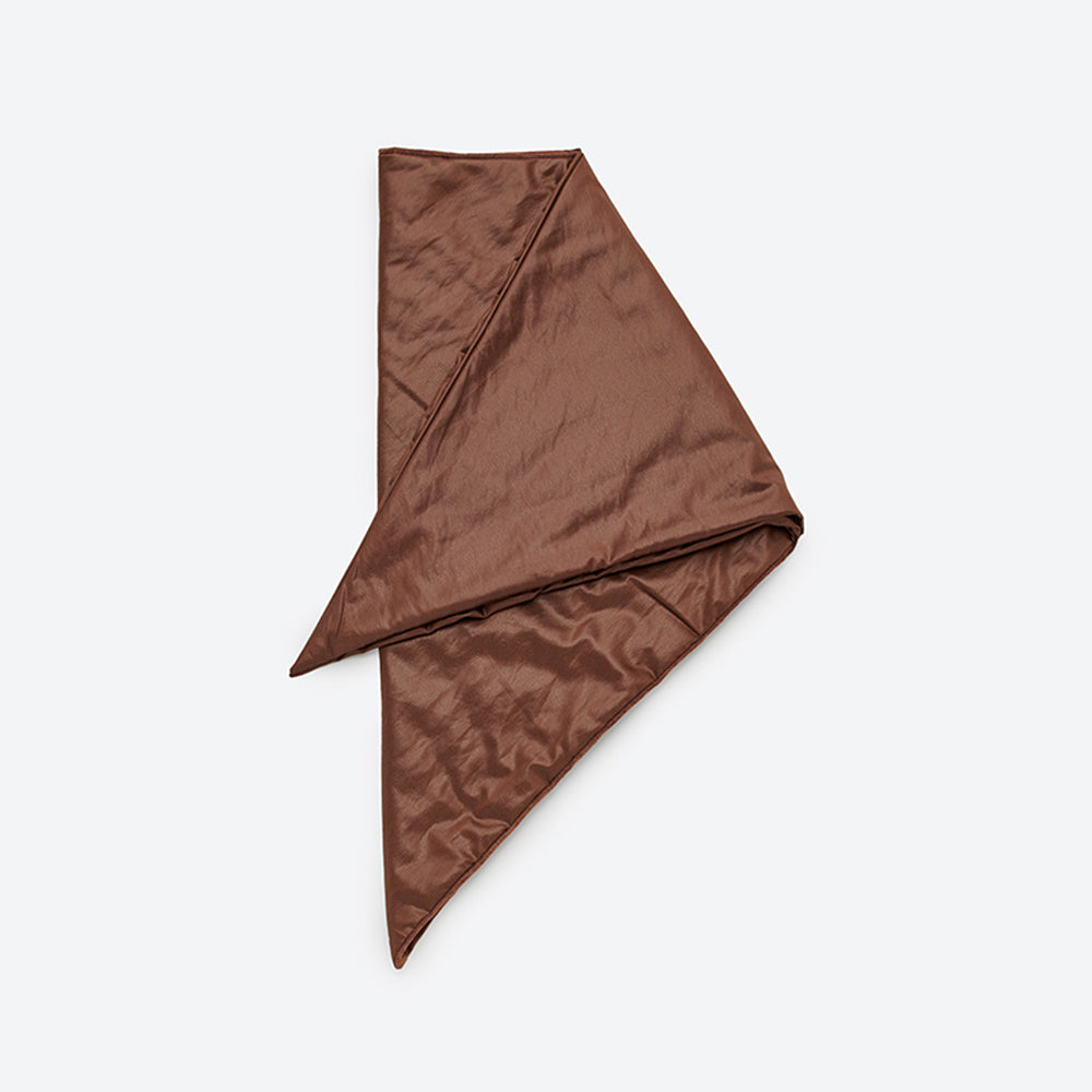 KIJIMA TAKAYUKI - LEATHER LIKE TAFFETA PADDED SCARF – IN MY BOOK STORE