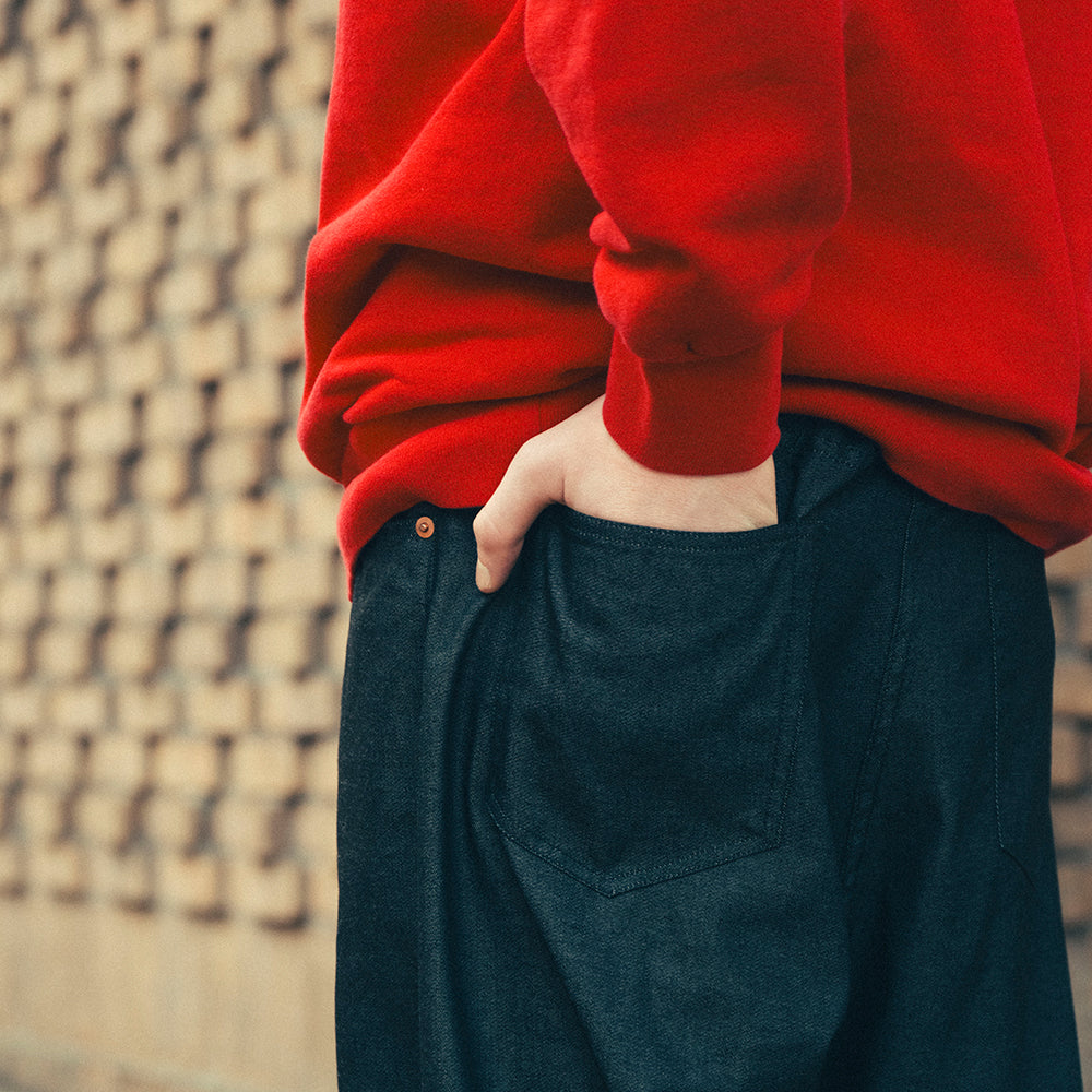 FOUNDOUR - COLOR DENIM PANTS