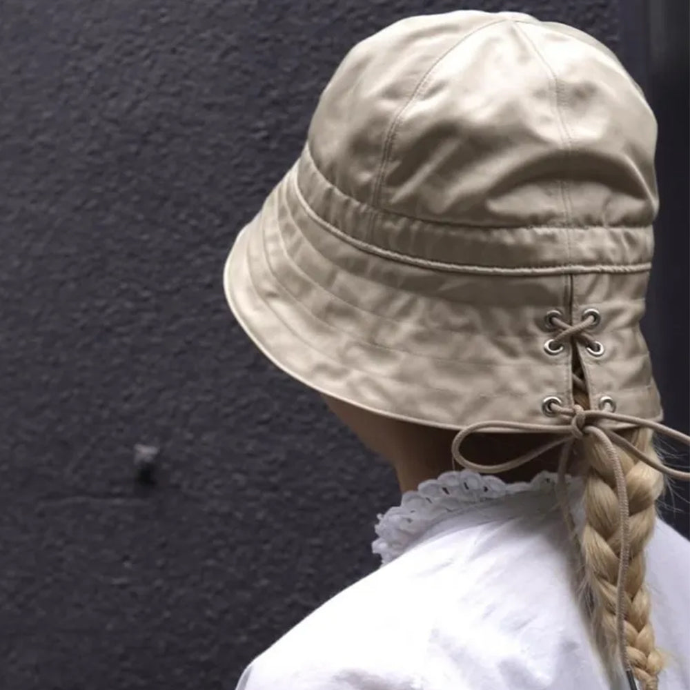 KIJIMA TAKAYUKI - LEATHER LIKE SATIN 2WAY SAILOR HAT