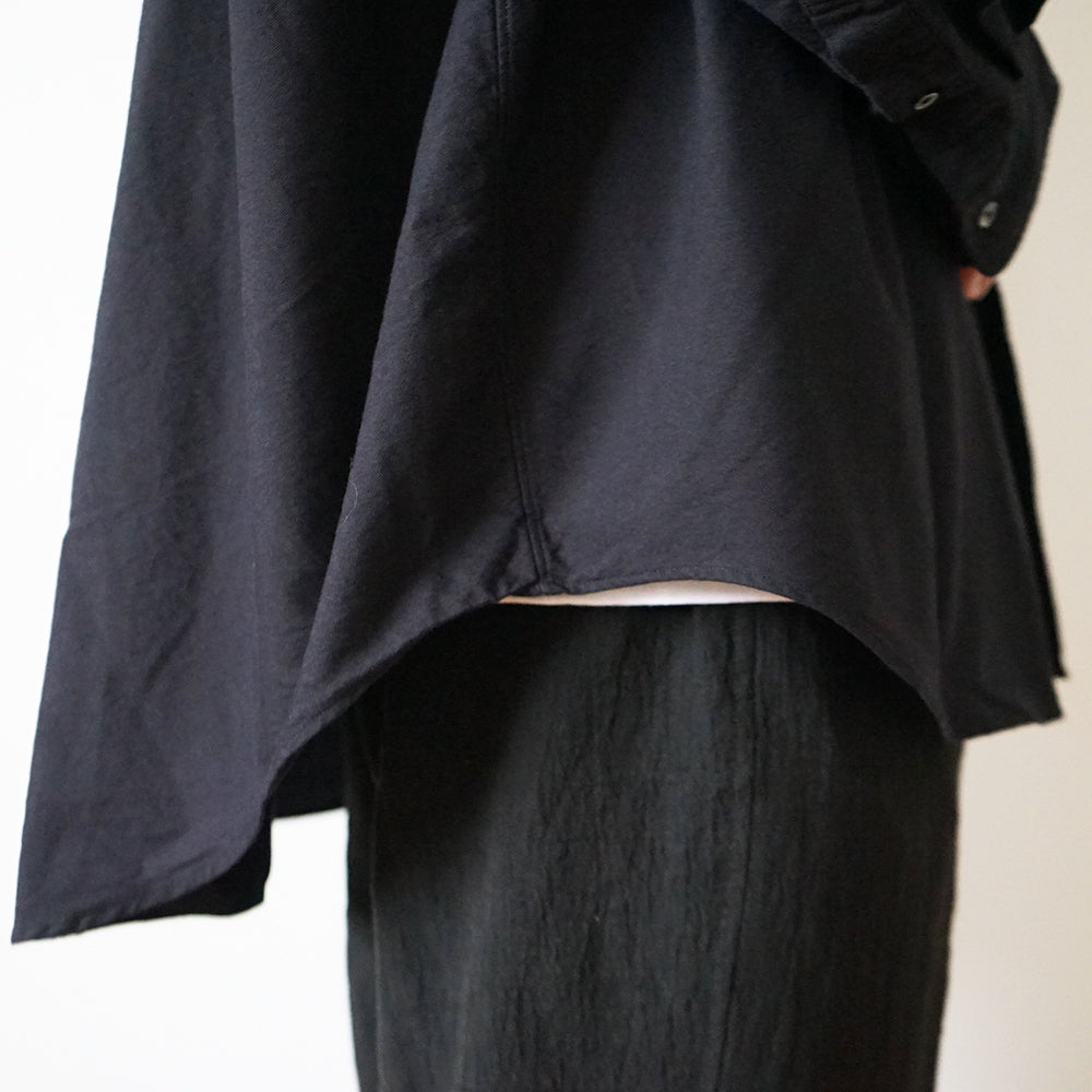 Graphpaper - Oxford L/S Oversized Band Collar Shirt