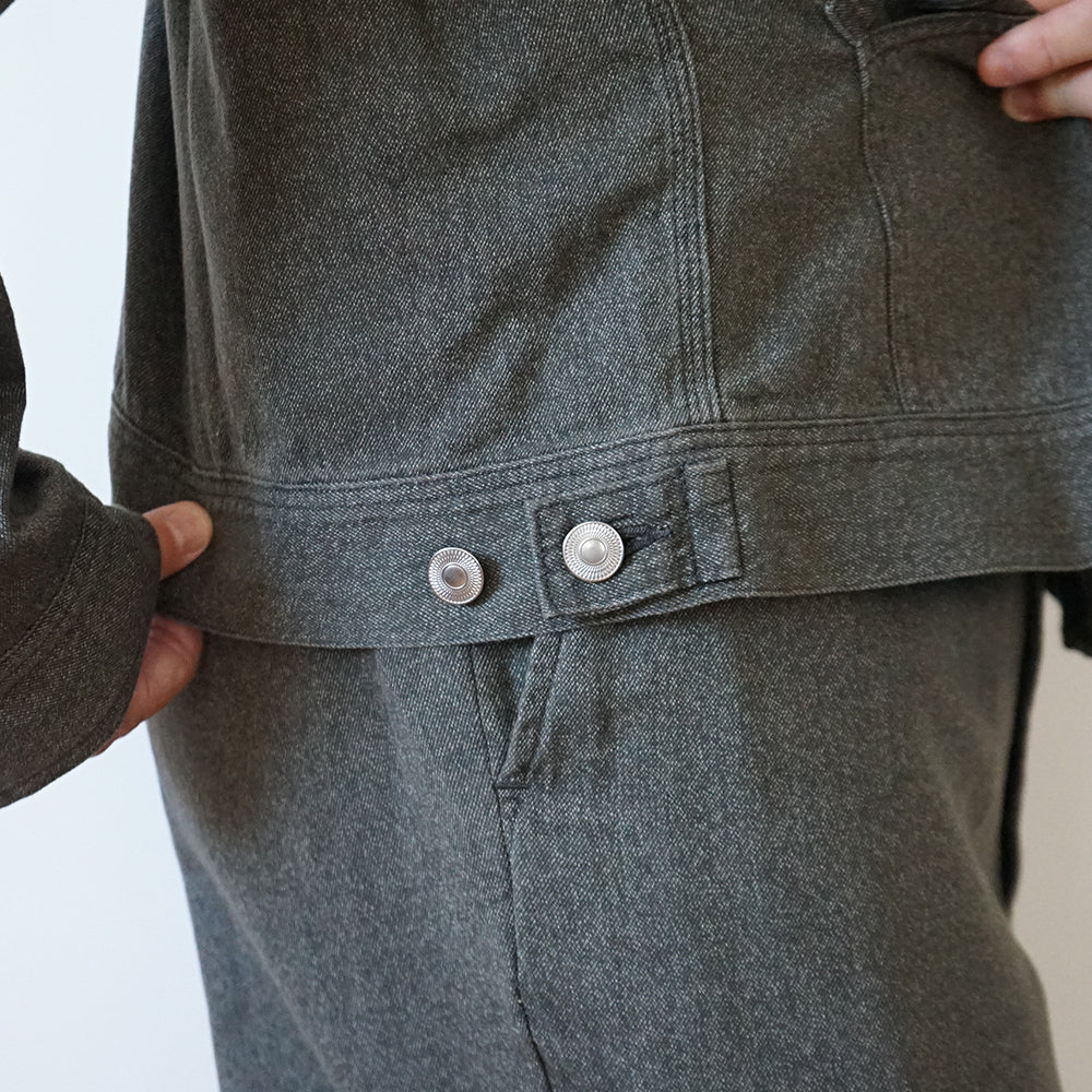 A.PRESSE - Vintage Black Chambray Work Jacket