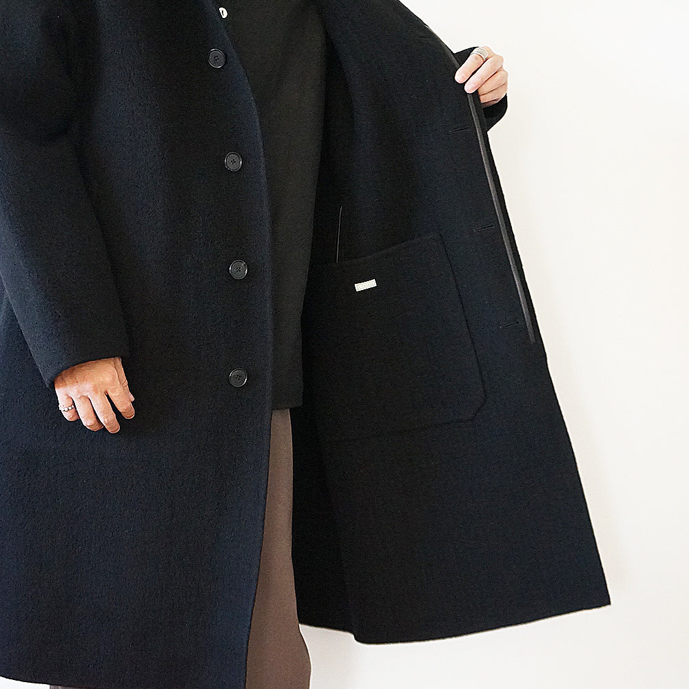 A.PRESSE - Cashmere Melton Long Coat