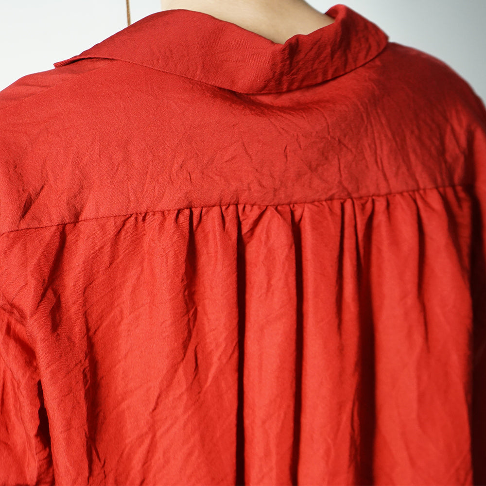 blurhms - Washed Wool Silk French Shawl Collar Shirt (Women's)