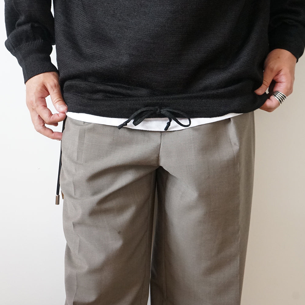 BATONER - RAMIE WOOL CREW NECK