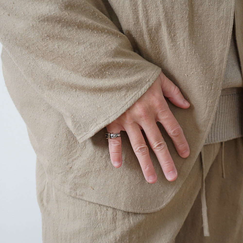 blurhms - Silk/Cotton Nep Cardigan Jacket