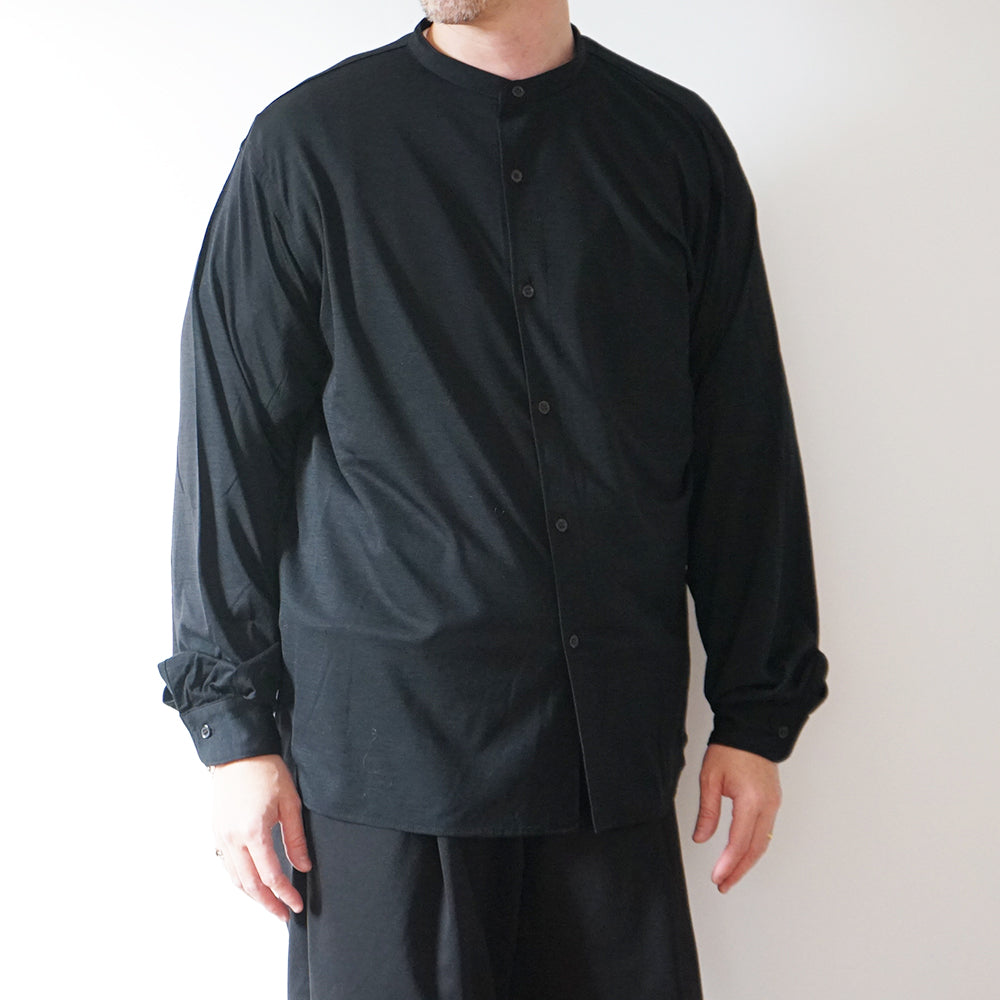 BATONER - BAND COLLAR MERIYASU SHIRT – IN MY BOOK STORE