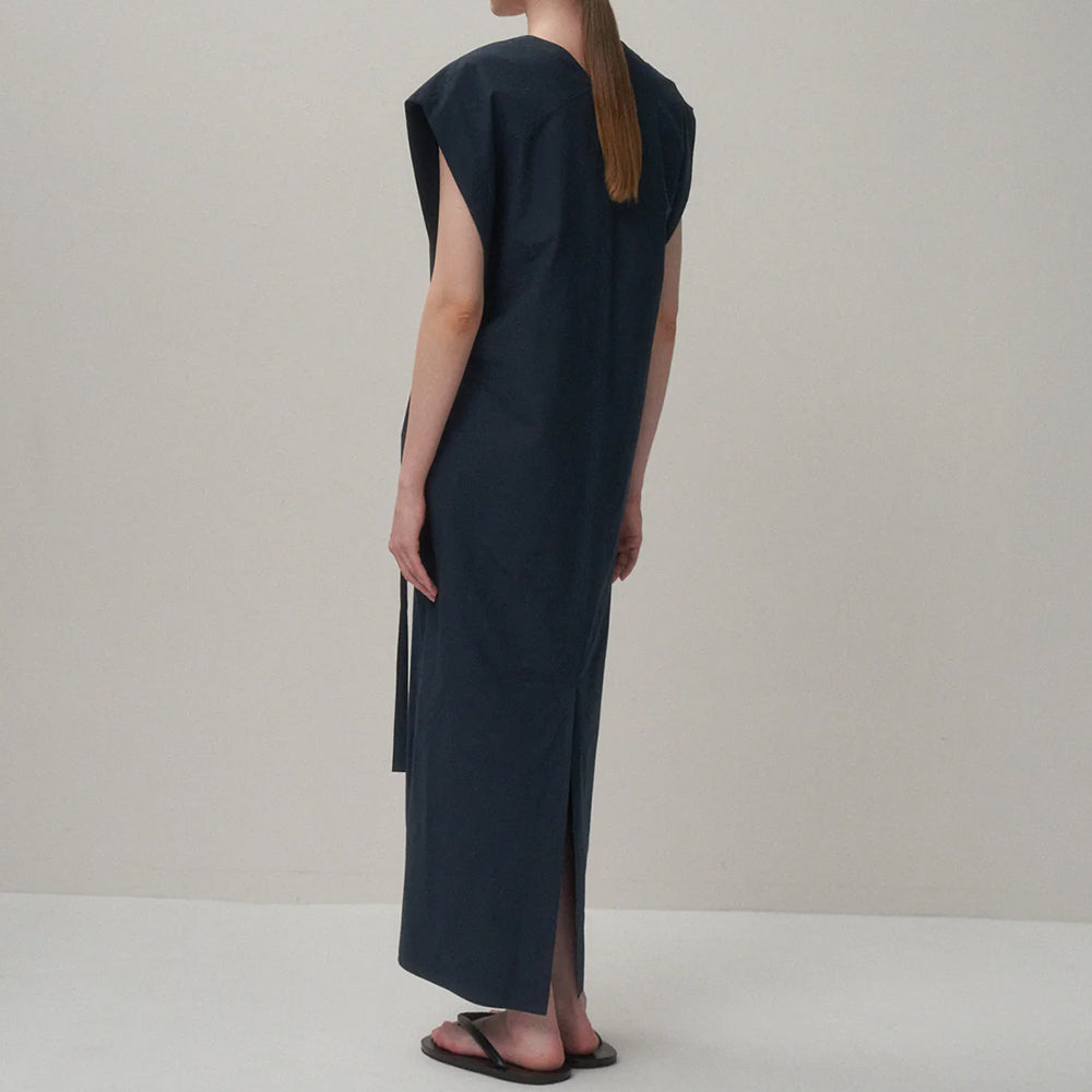 ATON - COTTON BROAD FRENCH SLEEVE DRESS