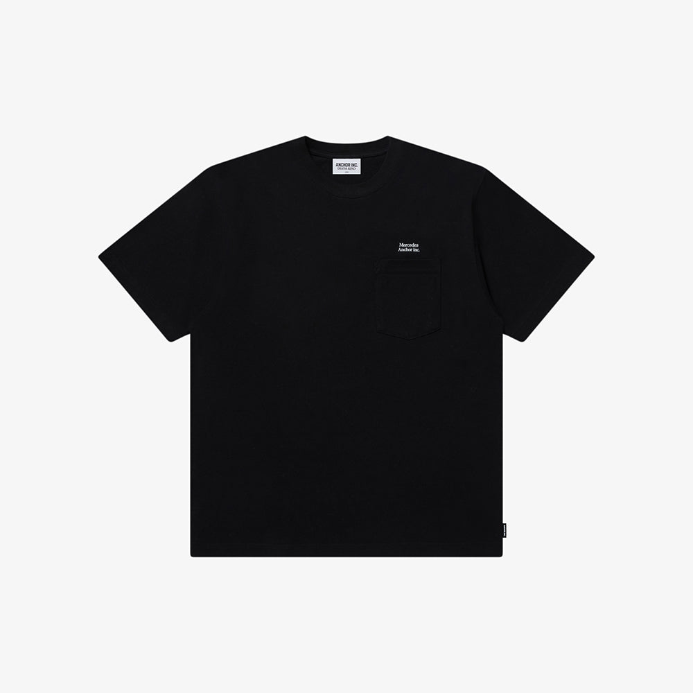 Mercedes Anchor inc. - SMALL LOGO POCKET TEE – IN MY BOOK STORE