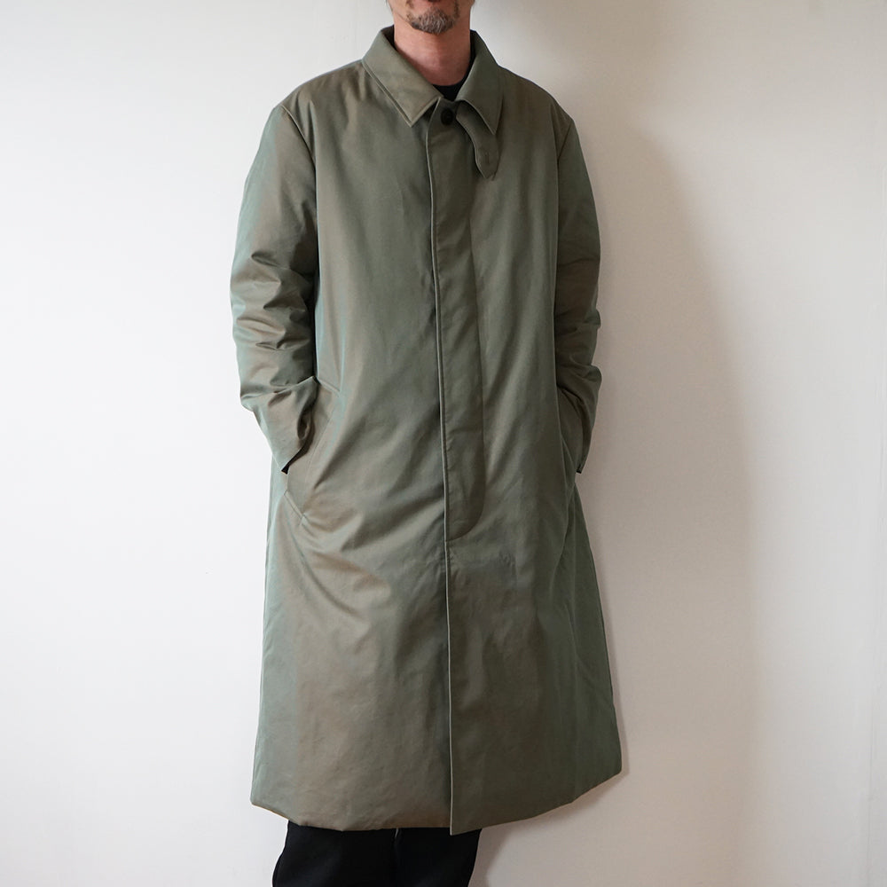 Cale - COTTON SILK GABARDINE DOWN COAT