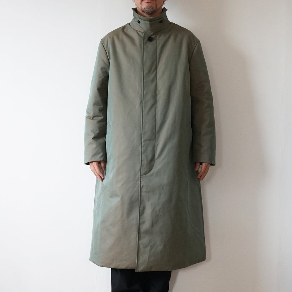 Cale - COTTON SILK GABARDINE DOWN COAT