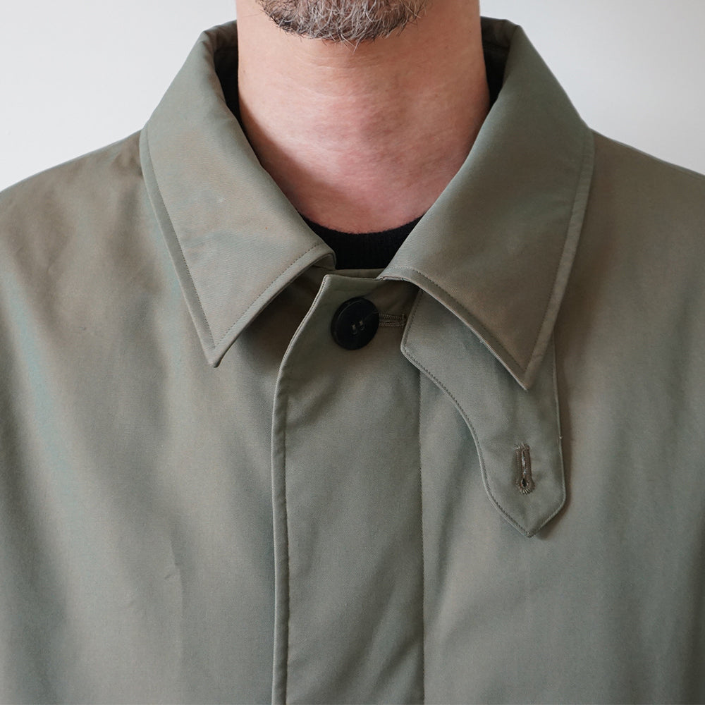 Cale - COTTON SILK GABARDINE DOWN COAT