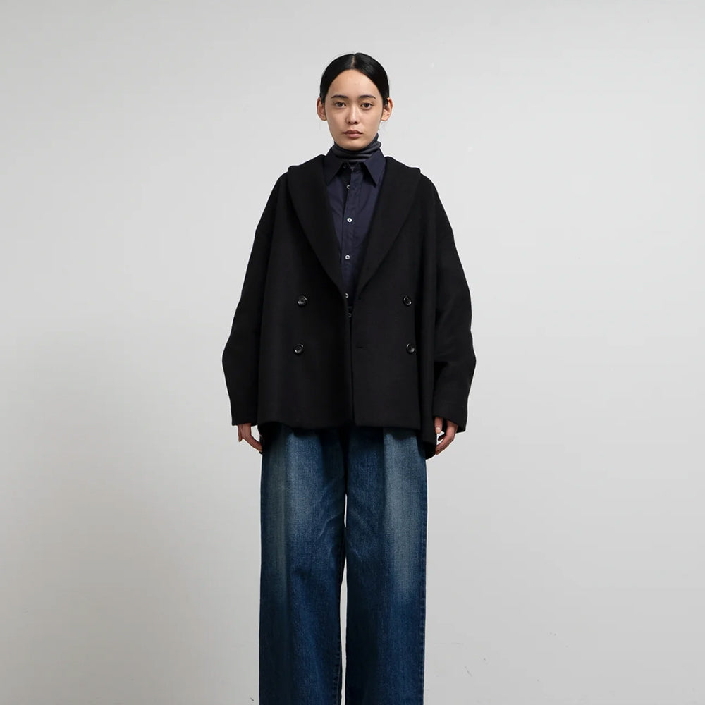 Graphpaper - Light Melton Shawl Collar Coat