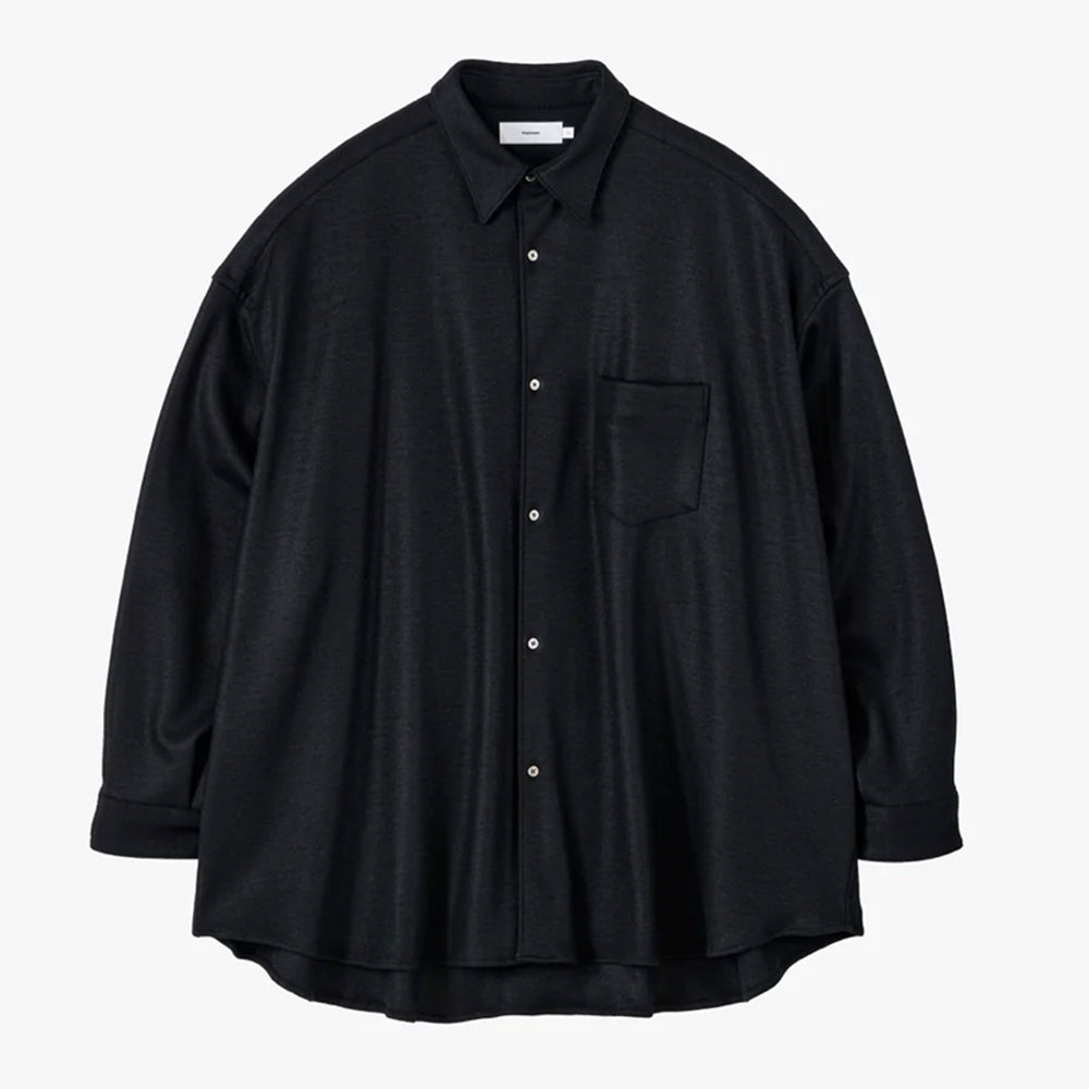 Graphpaper - Wool Smooth Flannel Oversized Regular Collar Shirt