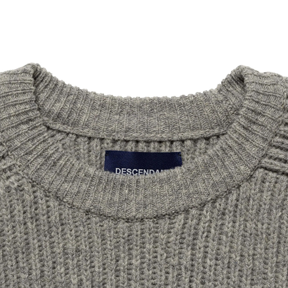 DESCENDANT - CLAM CREW NECK KNIT