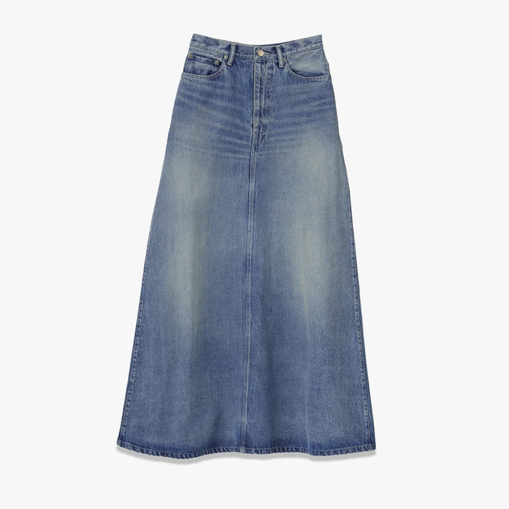 Graphpaper - Selvage Denim Skirt-LIGHT FADE-