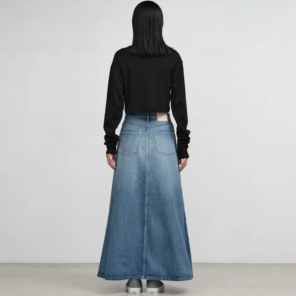 Graphpaper - Selvage Denim Skirt-LIGHT FADE-