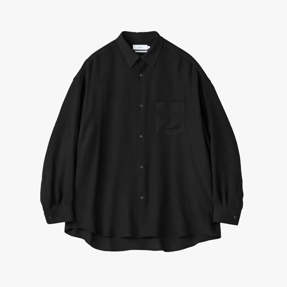 Graphpaper - Viscose Wool Viyella Oversized Regular Collar Shirts