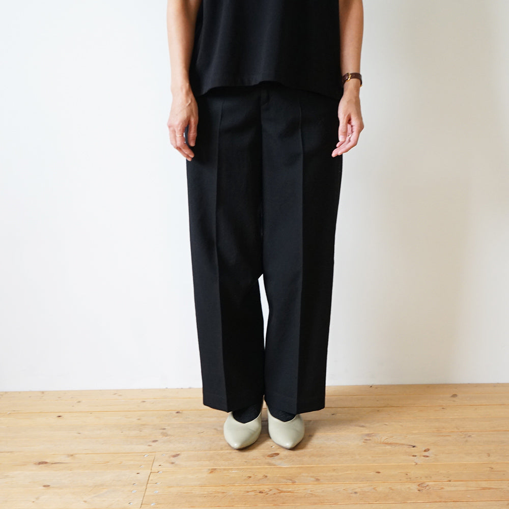 blurhms - Rough Wool Gabardine Trousers