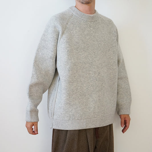 is-ness - VENTILATION KNITTED CREW