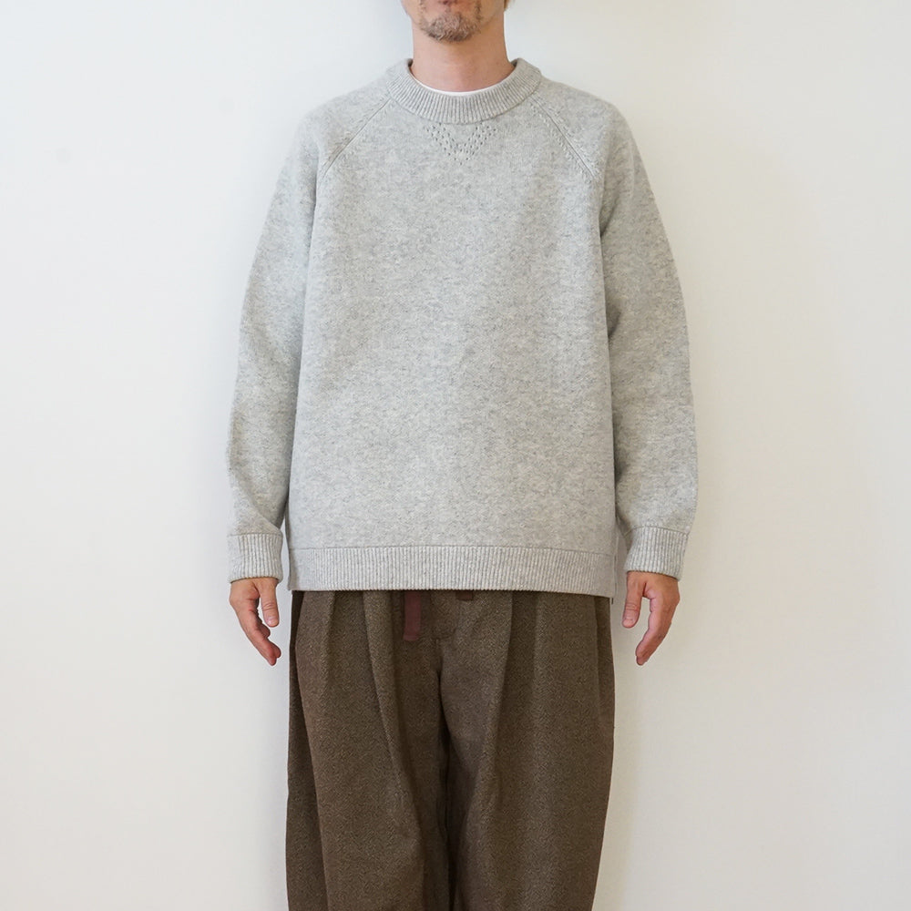 is-ness - VENTILATION KNITTED CREW