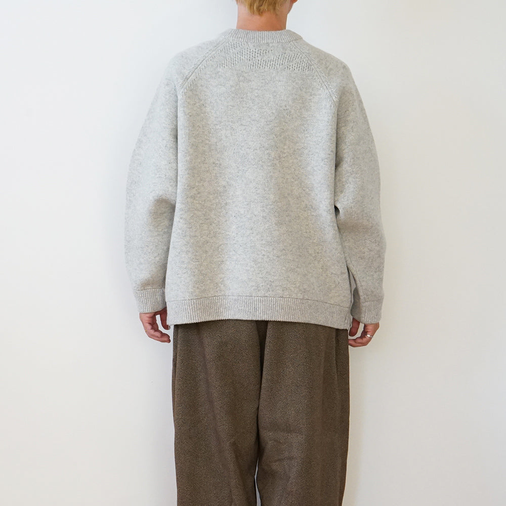 is-ness - VENTILATION KNITTED CREW