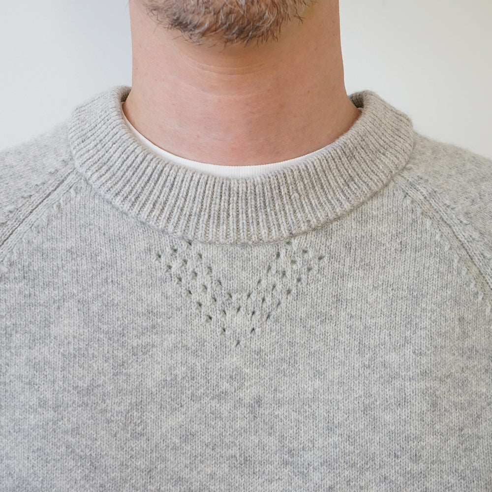 is-ness - VENTILATION KNITTED CREW