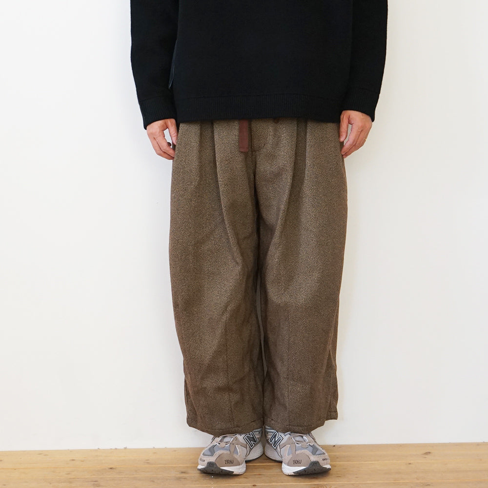 is-ness - TECH TWEED BALLOON PANTS