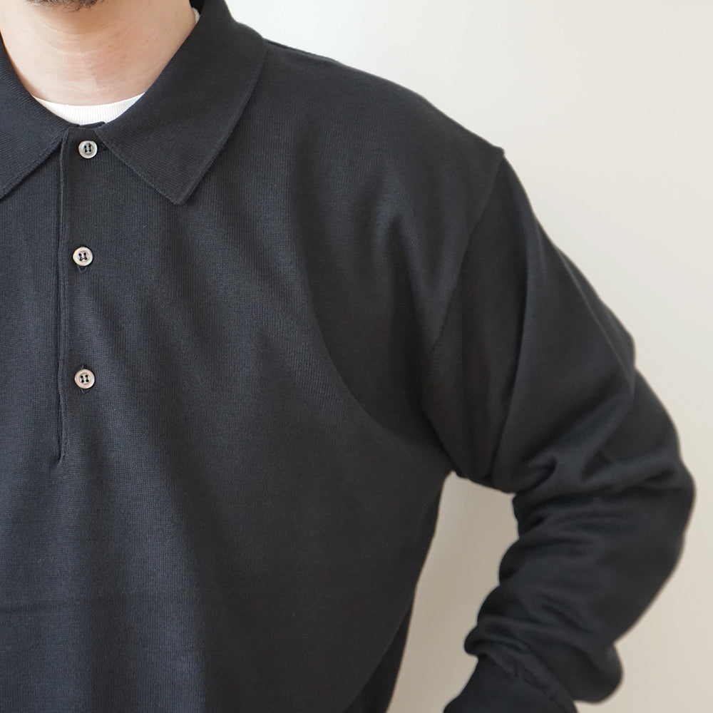 A.PRESSE CottonKnit L S Polo Shirts 24ss - トップス