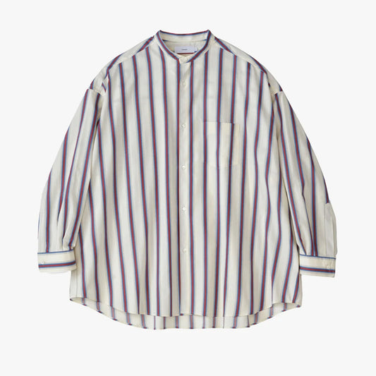 Graphpaper - SIDOGRAS L/S Oversized Band Collar Shirt