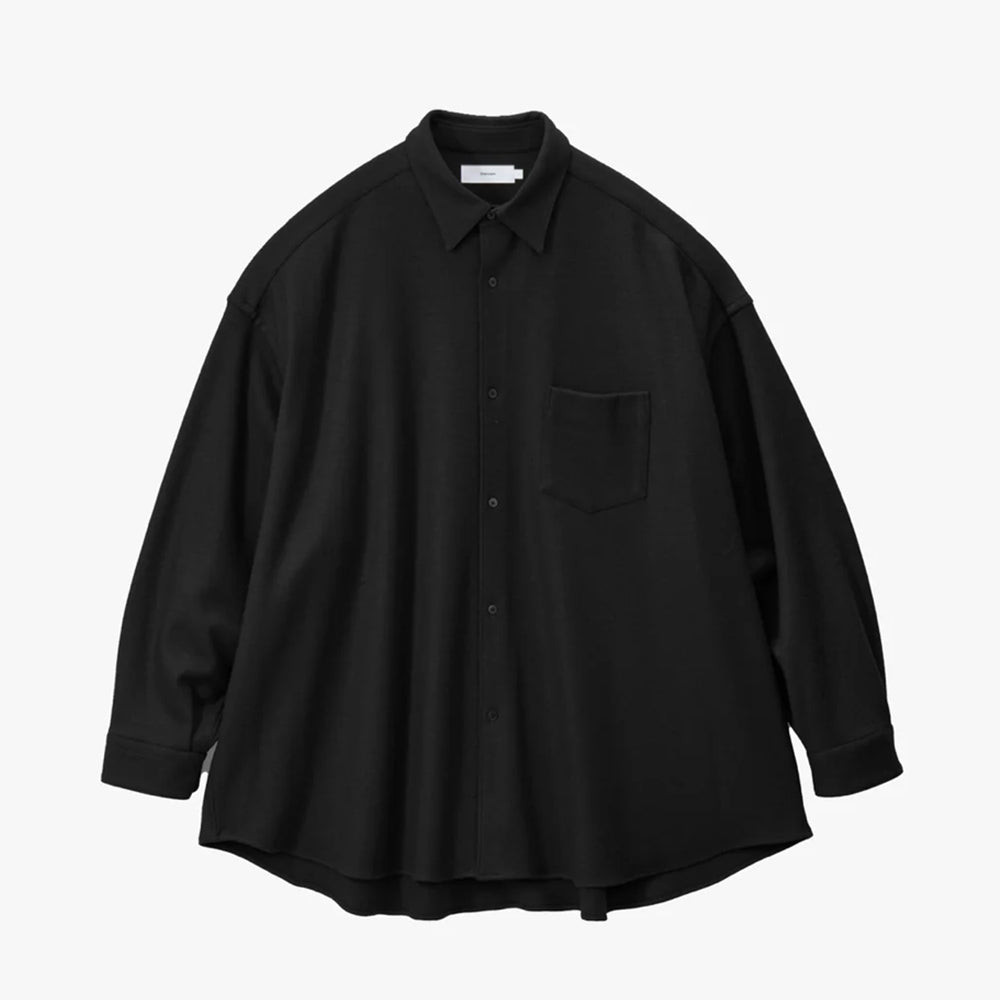 Graphpaper - Wool Smooth Flannel Oversized Regular Collar Shirt