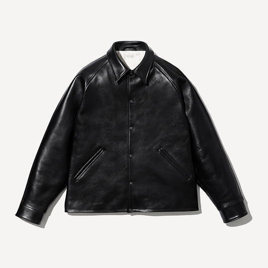 A.PRESSE - Leather Coach Jacket