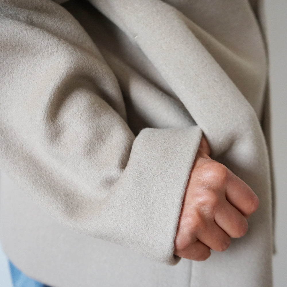 Graphpaper - Light Melton Shawl Collar Coat