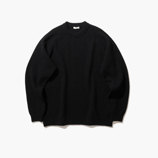 ATON - LAMBS WOOL CREWNECK SWEATER