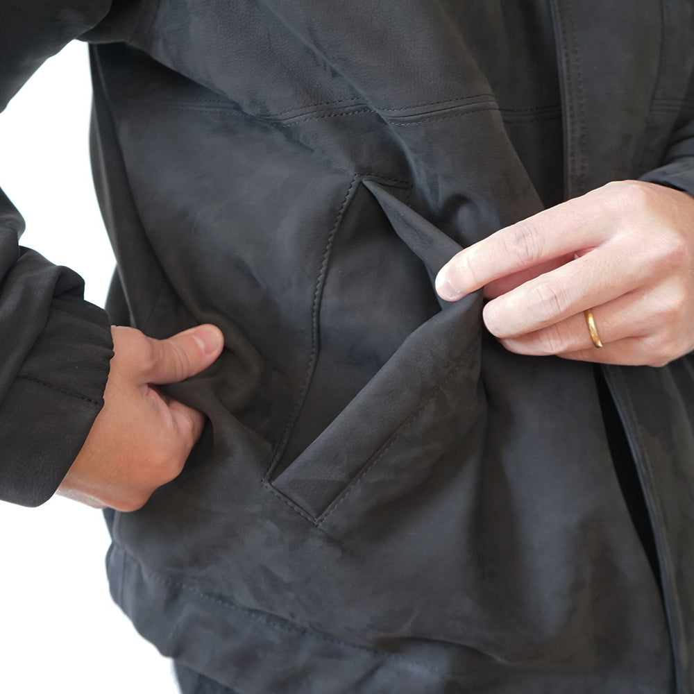 A.PRESSE - Nubuck Leather Down Jacket – IN MY BOOK STORE