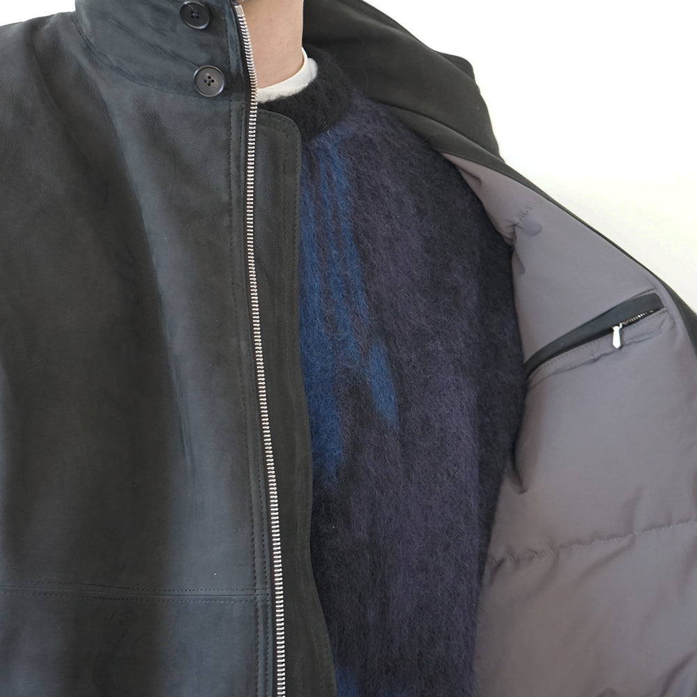 A.PRESSE - Nubuck Leather Down Jacket – IN MY BOOK STORE