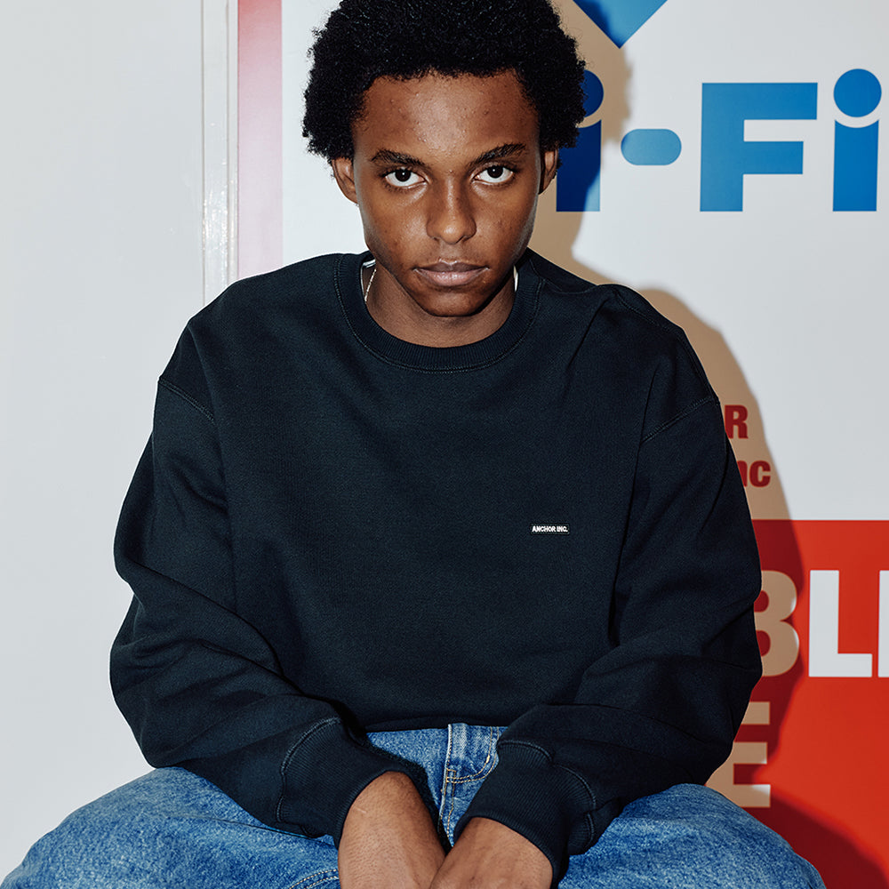 トップス Mersedes Anchor Inc. Crew Sweat L Mercedes Anchor inc. - SMALL PATCH CREW SWEAT – IN MY BOOK STORE