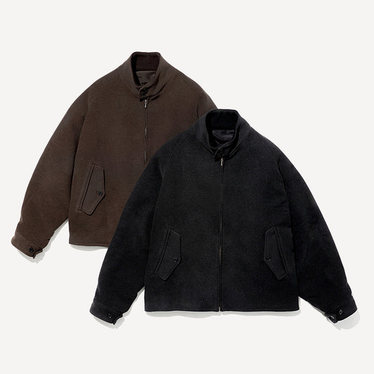 A.PRESSE - Cashmere Silk Double Faced Pile Driving Jacket