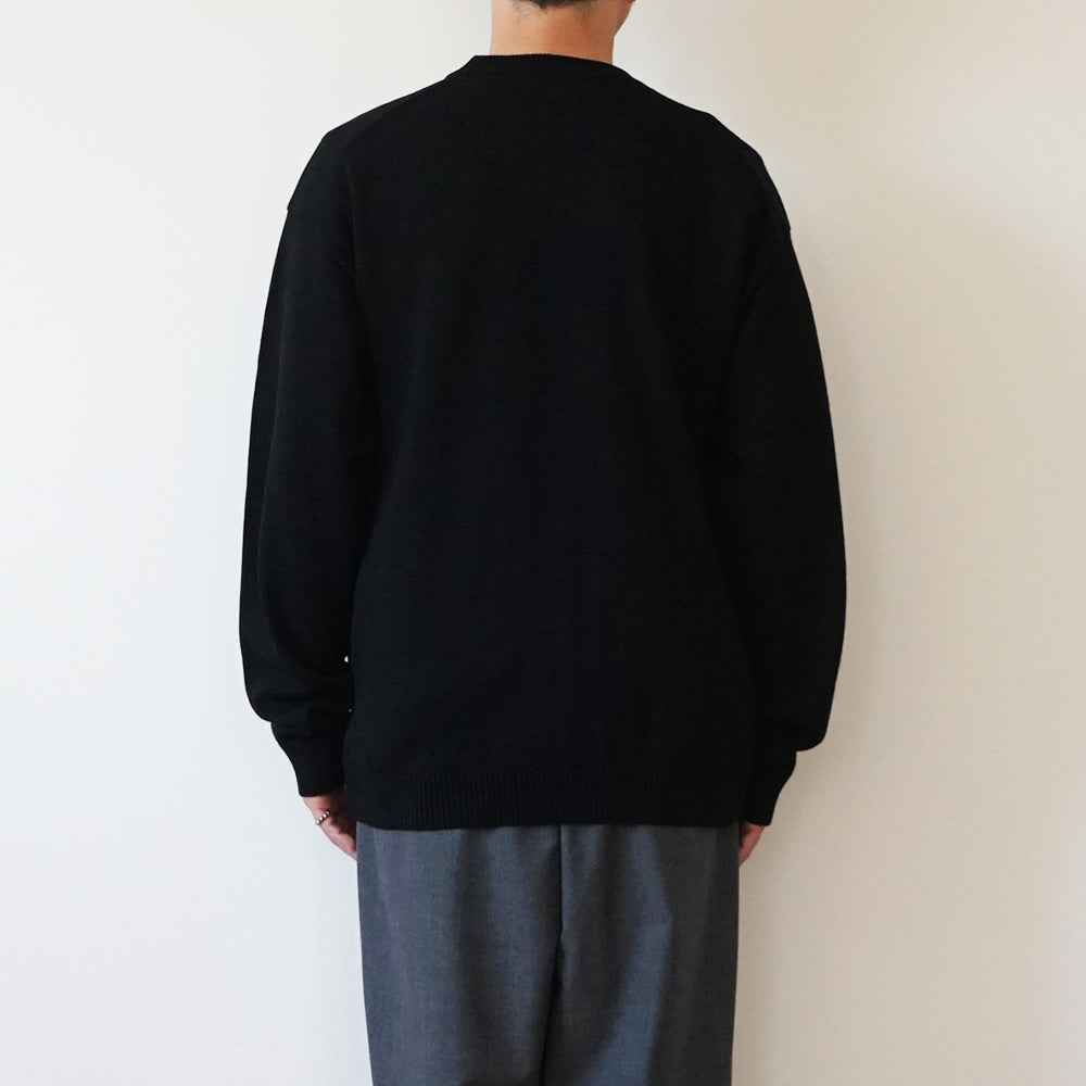 ATON - WOOL WASHI CREWNECK SWEATER